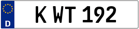 Trailer License Plate